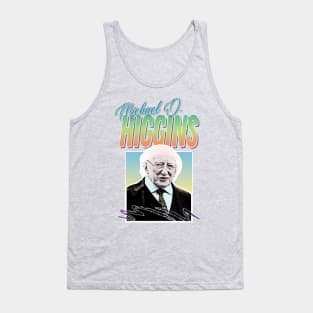 Michael D Higgins - Retro Aesthetic 80s Style Design Tank Top